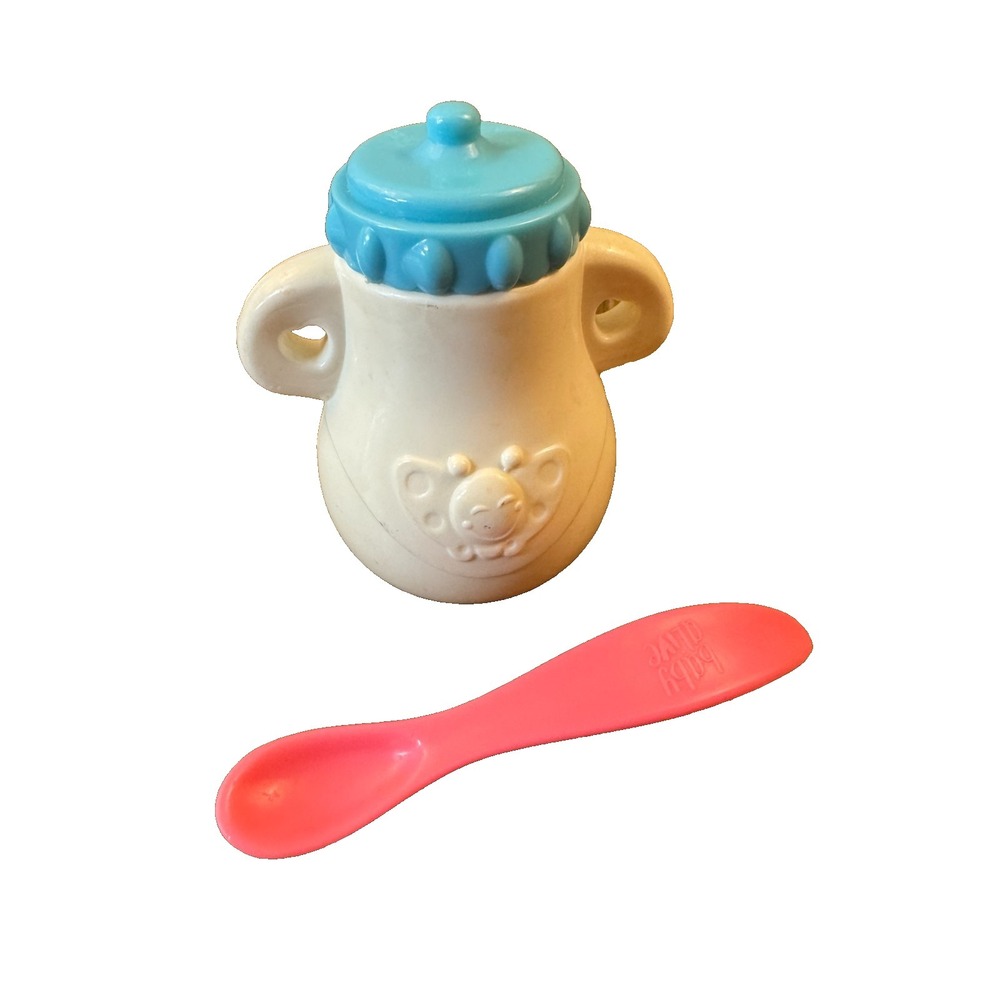 Hasbro Baby Alive Baby Go Bye Bye Doll Bottle Blue White Replacement 2007 Cup